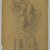 John La Farge (American, 1835-1910). <em>Study for "Sealing of the Twelve Tribes" Window</em>, ca. 1889. Graphite on yellow, translucent, smooth textured wove paper, sheet (Irregular): 16 3/8 x 8 in. (41.6 x 20.3 cm). Brooklyn Museum, Gift of George D. Pratt, 13.1063 (Photo: Brooklyn Museum, CUR.13.1063.jpg)
