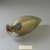 Roman. <em>Miniature Transport Amphora</em>, second half 1st century C.E. Glass, 4 1/8 x Diam. 1 11/16 in. (10.4 x 4.3 cm). Brooklyn Museum, Gift of Robert B. Woodward, 13.2. Creative Commons-BY (Photo: Brooklyn Museum, CUR.13.2_view2.jpg)