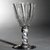  <em>Wine Glass</em>, ca. 1735-1785. Glass, 4 7/8 x 2 3/4 in. (12.4 x 7 cm). Brooklyn Museum, Purchased by Special Subscription and Museum Collection Fund, 13.370. Creative Commons-BY (Photo: Brooklyn Museum, CUR.13.370_view2.jpg)