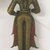 Jain. <em>Figure of Standing Female-One of Six Performing a Dance</em>, 18th century. Brass, 18 x 4.5 cm (18 x 4.5 cm). Brooklyn Museum, Museum Expedition 1913-1914, Museum Collection Fund, 14.517.1. Creative Commons-BY (Photo: Brooklyn Museum, CUR.14.517.1_back.jpg)