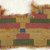 Coptic. <em>Fragment with Geometric Decoration</em>, 5th-6th century C.E. Wool, 3 x 6 in. (7.6 x 15.2 cm). Brooklyn Museum, Gift of the Egypt Exploration Fund, 15.447. Creative Commons-BY (Photo: Brooklyn Museum (in collaboration with Index of Christian Art, Princeton University), CUR.15.447_ICA.jpg)