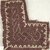 Coptic. <em>2 Fragments with Botanical and Geometric Decoration</em>, 5th century C.E. Flax, wool, 15.467a: 2 3/4 x 5 1/2 in. (7 x 14 cm). Brooklyn Museum, Gift of the Egypt Exploration Fund, 15.467a-b. Creative Commons-BY (Photo: Brooklyn Museum (in collaboration with Index of Christian Art, Princeton University), CUR.15.467B_ICA.jpg)