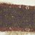 Coptic. <em>Strip Fragment with Lozenge Decorations</em>, 6th century C.E. Flax, wool, 5 1/2 x 9 1/2 in. (14 x 24.1 cm). Brooklyn Museum, Gift of the Egypt Exploration Fund, 15.473. Creative Commons-BY (Photo: Brooklyn Museum (in collaboration with Index of Christian Art, Princeton University), CUR.15.473_detail01_ICA.jpg)