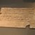  <em>Scribe's Exercise Board with Hieratic Text</em>, ca. 1514-1493 B.C.E. Wood, ink, 6 3/16 x 10 15/16 x 3/16 in. (15.7 x 27.8 x 0.4 cm). Brooklyn Museum, Gift of Evangeline Wilbour Blashfield, Theodora Wilbour, and Victor Wilbour honoring the wishes of their mother, Charlotte Beebe Wilbour, as a memorial to their father, Charles Edwin Wilbour, 16.119. Creative Commons-BY (Photo: Brooklyn Museum, CUR.16.119_erg456.jpg)