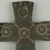 Coptic. <em>Cross</em>, 5th century C.E. Bronze, 1 5/16 x 1/8 x 2 1/4 in. (3.4 x 0.3 x 5.7 cm). Brooklyn Museum, Gift of Evangeline Wilbour Blashfield, Theodora Wilbour, and Victor Wilbour honoring the wishes of their mother, Charlotte Beebe Wilbour, as a memorial to their father, Charles Edwin Wilbour, 16.134. Creative Commons-BY (Photo: Brooklyn Museum (in collaboration with Index of Christian Art, Princeton University), CUR.16.134_detail01_ICA.jpg)