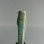  <em>Ushabti</em>, 664–332 B.C.E. Faience, 3 1/16 x 13/16 x 3/4 in. (7.8 x 2.1 x 1.9 cm). Brooklyn Museum, Gift of Evangeline Wilbour Blashfield, Theodora Wilbour, and Victor Wilbour honoring the wishes of their mother, Charlotte Beebe Wilbour, as a memorial to their father, Charles Edwin Wilbour, 16.178. Creative Commons-BY (Photo: Brooklyn Museum, CUR.16.178_view4.jpg)