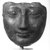  <em>Face from a Sarcophagus Cover</em>, ca. 1539-1400 B.C.E. Granite, 6 5/8 × 6 1/2 × 3 3/8 in. (16.8 × 16.5 × 8.6 cm). Brooklyn Museum, Gift of Evangeline Wilbour Blashfield, Theodora Wilbour, and Victor Wilbour honoring the wishes of their mother, Charlotte Beebe Wilbour, as a memorial to their father, Charles Edwin Wilbour, 16.207. Creative Commons-BY (Photo: Brooklyn Museum, CUR.16.207_NegB_print_bw.jpg)