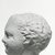 Graeco-Egyptian. <em>Head of Eros (?)</em>. Terracotta, 13/16 x 5/8 x 13/16 in. (2.1 x 1.6 x 2 cm). Brooklyn Museum, Gift of Evangeline Wilbour Blashfield, Theodora Wilbour, and Victor Wilbour honoring the wishes of their mother, Charlotte Beebe Wilbour, as a memorial to their father, Charles Edwin Wilbour, 16.229. Creative Commons-BY (Photo: Brooklyn Museum, CUR.16.229_NegE_print_bw.jpg)