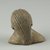 Coptic. <em>Female Head</em>, 5th-6th century C.E. Clay, pigment, 2 7/16 x 2 11/16 x 1 13/16 in. (6.2 x 6.8 x 4.6 cm). Brooklyn Museum, Gift of Evangeline Wilbour Blashfield, Theodora Wilbour, and Victor Wilbour honoring the wishes of their mother, Charlotte Beebe Wilbour, as a memorial to their father, Charles Edwin Wilbour, 16.232. Creative Commons-BY (Photo: Brooklyn Museum (in collaboration with Index of Christian Art, Princeton University), CUR.16.232_view2_ICA.jpg)