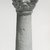  <em>Column</em>, 2nd-3rd century C.E. Terracotta, pigment, 4 1/2 × 1 1/4 in. (11.5 × 3.2 cm). Brooklyn Museum, Gift of Evangeline Wilbour Blashfield, Theodora Wilbour, and Victor Wilbour honoring the wishes of their mother, Charlotte Beebe Wilbour, as a memorial to their father, Charles Edwin Wilbour, 16.267. Creative Commons-BY (Photo: Brooklyn Museum, CUR.16.267_NegA_print_bw.jpg)