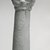  <em>Column</em>, 2nd-3rd century C.E. Terracotta, pigment, 4 1/2 × 1 1/4 in. (11.5 × 3.2 cm). Brooklyn Museum, Gift of Evangeline Wilbour Blashfield, Theodora Wilbour, and Victor Wilbour honoring the wishes of their mother, Charlotte Beebe Wilbour, as a memorial to their father, Charles Edwin Wilbour, 16.267. Creative Commons-BY (Photo: Brooklyn Museum, CUR.16.267_NegB_print_bw.jpg)