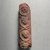  <em>Fragment of a Hollow Cylinder</em>, 3rd-4th century C.E. Terracotta, pigment, 5 9/16 × Diam. 1 5/8 in. (14.2 × 4.2 cm). Brooklyn Museum, Gift of Evangeline Wilbour Blashfield, Theodora Wilbour, and Victor Wilbour honoring the wishes of their mother, Charlotte Beebe Wilbour, as a memorial to their father, Charles Edwin Wilbour, 16.269. Creative Commons-BY (Photo: Brooklyn Museum, CUR.16.269_view01.jpeg)