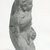  <em>Statuette</em>, 3rd century C.E. Terracotta, 2 1/16 x 1 3/8 x 9/16 in. (5.2 x 3.6 x 1.5 cm). Brooklyn Museum, Gift of Evangeline Wilbour Blashfield, Theodora Wilbour, and Victor Wilbour honoring the wishes of their mother, Charlotte Beebe Wilbour, as a memorial to their father, Charles Edwin Wilbour, 16.275. Creative Commons-BY (Photo: Brooklyn Museum, CUR.16.275_NegB_print_bw.jpg)