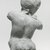  <em>Incomplete Statuette</em>, 145-30 B.C.E. Terracotta, 4 1/4 x 2 5/16 x 1 11/16 in. (10.8 x 5.8 x 4.3 cm). Brooklyn Museum, Gift of Evangeline Wilbour Blashfield, Theodora Wilbour, and Victor Wilbour honoring the wishes of their mother, Charlotte Beebe Wilbour, as a memorial to their father, Charles Edwin Wilbour, 16.276. Creative Commons-BY (Photo: Brooklyn Museum, CUR.16.276_NegG_print_bw.jpg)