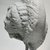  <em>Female Head</em>, 2nd-3rd century C.E. Clay, 3 7/16 x 2 5/8 x 2 3/16 in. (8.7 x 6.7 x 5.5 cm). Brooklyn Museum, Gift of Evangeline Wilbour Blashfield, Theodora Wilbour, and Victor Wilbour honoring the wishes of their mother, Charlotte Beebe Wilbour, as a memorial to their father, Charles Edwin Wilbour, 16.279. Creative Commons-BY (Photo: Brooklyn Museum, CUR.16.279_NegD_print_bw.jpg)