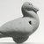  <em>Small Duck</em>, 2nd century C.E. Terracotta, 2 x 1 7/16 x 2 3/8 in. (5.1 x 3.6 x 6 cm). Brooklyn Museum, Gift of Evangeline Wilbour Blashfield, Theodora Wilbour, and Victor Wilbour honoring the wishes of their mother, Charlotte Beebe Wilbour, as a memorial to their father, Charles Edwin Wilbour, 16.281. Creative Commons-BY (Photo: Brooklyn Museum, CUR.16.281_NegF_print_bw.jpg)