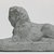  <em>Sphinx</em>, 2nd–3rd century C.E. Terracotta, pigment, 1 9/16 x 13/16 x 2 7/16 in. (4 x 2.1 x 6.2 cm). Brooklyn Museum, Gift of Evangeline Wilbour Blashfield, Theodora Wilbour, and Victor Wilbour honoring the wishes of their mother, Charlotte Beebe Wilbour, as a memorial to their father, Charles Edwin Wilbour, 16.292. Creative Commons-BY (Photo: Brooklyn Museum, CUR.16.292_NegD_print_bw.jpg)