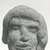 Egyptian. <em>Male Head</em>, 525-404 B.C.E., 343-332 B.C.E. or 30 B.C.E.-395 C.E. Terracotta, 1 15/16 × 1 11/16 × 1 3/4 in. (4.9 × 4.3 × 4.4 cm). Brooklyn Museum, Gift of Evangeline Wilbour Blashfield, Theodora Wilbour, and Victor Wilbour honoring the wishes of their mother, Charlotte Beebe Wilbour, as a memorial to their father, Charles Edwin Wilbour, 16.303. Creative Commons-BY (Photo: Brooklyn Museum, CUR.16.303_NegB_print_bw.jpg)
