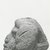 Egyptian. <em>Male Head</em>, 525-404 B.C.E., 343-332 B.C.E. or 30 B.C.E.-395 C.E. Terracotta, 1 15/16 × 1 11/16 × 1 3/4 in. (4.9 × 4.3 × 4.4 cm). Brooklyn Museum, Gift of Evangeline Wilbour Blashfield, Theodora Wilbour, and Victor Wilbour honoring the wishes of their mother, Charlotte Beebe Wilbour, as a memorial to their father, Charles Edwin Wilbour, 16.303. Creative Commons-BY (Photo: Brooklyn Museum, CUR.16.303_NegE_print_bw.jpg)