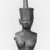  <em>Head and Bust of Neith</em>. Bronze, 3 11/16 x 1 3/8 in. (9.3 x 3.5 cm). Brooklyn Museum, Gift of Evangeline Wilbour Blashfield, Theodora Wilbour, and Victor Wilbour honoring the wishes of their mother, Charlotte Beebe Wilbour, as a memorial to their father, Charles Edwin Wilbour, 16.382. Creative Commons-BY (Photo: Brooklyn Museum, CUR.16.382_NegD_print_bw.jpg)