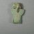  <em>Amulet in Form of a Lion-Headed Aegis</em>, 664-30 B.C.E. Faience, 2 1/4 x 1 7/16 in. (5.7 x 3.7 cm). Brooklyn Museum, Gift of Evangeline Wilbour Blashfield, Theodora Wilbour, and Victor Wilbour honoring the wishes of their mother, Charlotte Beebe Wilbour, as a memorial to their father, Charles Edwin Wilbour, 16.401. Creative Commons-BY (Photo: Brooklyn Museum, CUR.16.401_View1.jpg)