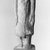  <em>Statuette</em>, ca. 2008-1539 B.C.E. Limestone, 7 1/2 x 2 1/2 x 4 in. (19.1 x 6.4 x 10.2 cm). Brooklyn Museum, Gift of Evangeline Wilbour Blashfield, Theodora Wilbour, and Victor Wilbour honoring the wishes of their mother, Charlotte Beebe Wilbour, as a memorial to their father, Charles Edwin Wilbour, 16.580.154. Creative Commons-BY (Photo: Brooklyn Museum, CUR.16.580.154_NegA_print_bw.jpg)