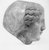 Graeco-Egyptian. <em>Head of a Goddess</em>, 2nd century B.C.E. Marble, 5 7/8 × 5 1/2 × 5 7/8 in. (15 × 14 × 15 cm). Brooklyn Museum, Gift of Evangeline Wilbour Blashfield, Theodora Wilbour, and Victor Wilbour honoring the wishes of their mother, Charlotte Beebe Wilbour, as a memorial to their father, Charles Edwin Wilbour, 16.580.162. Creative Commons-BY (Photo: Brooklyn Museum, CUR.16.580.162_NegD_print.bw.jpg)