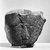 Egyptian. <em>Fragment from Statue of Montuemhat</em>, ca. 1075-656 B.C.E. Granite, 5 1/2 × 7 × 4 in. (14 × 17.8 × 10.2 cm). Brooklyn Museum, Gift of Evangeline Wilbour Blashfield, Theodora Wilbour, and Victor Wilbour honoring the wishes of their mother, Charlotte Beebe Wilbour, as a memorial to their father, Charles Edwin Wilbour, 16.580.186. Creative Commons-BY (Photo: Brooklyn Museum, CUR.16.580.186_NegE_bw.jpg)