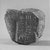 Egyptian. <em>Fragment from Statue of Montuemhat</em>, ca. 1075-656 B.C.E. Granite, 5 1/2 × 7 × 4 in. (14 × 17.8 × 10.2 cm). Brooklyn Museum, Gift of Evangeline Wilbour Blashfield, Theodora Wilbour, and Victor Wilbour honoring the wishes of their mother, Charlotte Beebe Wilbour, as a memorial to their father, Charles Edwin Wilbour, 16.580.186. Creative Commons-BY (Photo: Brooklyn Museum, CUR.16.580.186_negB_print_bw.jpg)