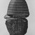 Egyptian. <em>Fragment from Statue of Montuemhat</em>, ca. 1075-656 B.C.E. Granite, 5 1/2 × 7 × 4 in. (14 × 17.8 × 10.2 cm). Brooklyn Museum, Gift of Evangeline Wilbour Blashfield, Theodora Wilbour, and Victor Wilbour honoring the wishes of their mother, Charlotte Beebe Wilbour, as a memorial to their father, Charles Edwin Wilbour, 16.580.186. Creative Commons-BY (Photo: Brooklyn Museum, CUR.16.580.186_negH_print_bw.jpg)