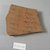  <em>Demotic Ostracon</em>. Terracotta, pigment, 3 1/16 x 7/16 x 3 13/16 in. (7.8 x 1.1 x 9.7 cm). Brooklyn Museum, Gift of Evangeline Wilbour Blashfield, Theodora Wilbour, and Victor Wilbour honoring the wishes of their mother, Charlotte Beebe Wilbour, as a memorial to their father, Charles Edwin Wilbour, 16.580.254. Creative Commons-BY (Photo: Brooklyn Museum, CUR.16.580.254_view1.jpg)