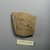 Demotic. <em>Demotic Ostracon</em>, Year 2 (of Ptolemy II Philadelphus?). Terracotta, pigment, 2 3/16 x 3/8 x 2 7/16 in. (5.6 x 1 x 6.2 cm). Brooklyn Museum, Gift of Evangeline Wilbour Blashfield, Theodora Wilbour, and Victor Wilbour honoring the wishes of their mother, Charlotte Beebe Wilbour, as a memorial to their father, Charles Edwin Wilbour, 16.580.521. Creative Commons-BY (Photo: Brooklyn Museum, CUR.16.580.521_view1.jpg)