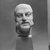 Roman. <em>Male Head</em>, 3rd century C.E. probably. Marble, 3 1/4 x 2 1/16 x 2 7/16 in. (8.2 x 5.3 x 6.2 cm). Brooklyn Museum, Gift of Evangeline Wilbour Blashfield, Theodora Wilbour, and Victor Wilbour honoring the wishes of their mother, Charlotte Beebe Wilbour, as a memorial to their father, Charles Edwin Wilbour, 16.580.78. Creative Commons-BY (Photo: Brooklyn Museum, CUR.16.580.78_NegA_print_bw.jpg)