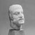 Roman. <em>Male Head</em>, 3rd century C.E. probably. Marble, 3 1/4 x 2 1/16 x 2 7/16 in. (8.2 x 5.3 x 6.2 cm). Brooklyn Museum, Gift of Evangeline Wilbour Blashfield, Theodora Wilbour, and Victor Wilbour honoring the wishes of their mother, Charlotte Beebe Wilbour, as a memorial to their father, Charles Edwin Wilbour, 16.580.78. Creative Commons-BY (Photo: Brooklyn Museum, CUR.16.580.78_NegD_print_bw.jpg)