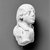  <em>Head and Forepart of Body of Sphinx</em>, 2nd-3rd century C.E. (probably). Limestone, 9 3/16 x 6 1/2 in. (23.3 x 16.5 cm). Brooklyn Museum, Gift of Evangeline Wilbour Blashfield, Theodora Wilbour, and Victor Wilbour honoring the wishes of their mother, Charlotte Beebe Wilbour, as a memorial to their father, Charles Edwin Wilbour, 16.622. Creative Commons-BY (Photo: Brooklyn Museum, CUR.16.622_negB_bw.jpg)