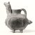 Possibly Cypriot. <em>Askos in the Form of a Quadruped</em>, ca. 1100-800 B.C.E. Terracotta, pigment, 4 15/16 x 2 11/16 x 4 3/4 in. (12.6 x 6.8 x 12 cm). Brooklyn Museum, Gift of Evangeline Wilbour Blashfield, Theodora Wilbour, and Victor Wilbour honoring the wishes of their mother, Charlotte Beebe Wilbour, as a memorial to their father, Charles Edwin Wilbour, 16.638. Creative Commons-BY (Photo: Brooklyn Museum, CUR.16.638_print_NegB_bw.jpg)