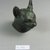  <em>Head of a Cat</em>. Bronze, 2 5/8 x 1 7/8 x 2 5/8 in. (6.6 x 4.7 x 6.6 cm). Brooklyn Museum, Gift of Evangeline Wilbour Blashfield, Theodora Wilbour, and Victor Wilbour honoring the wishes of their mother, Charlotte Beebe Wilbour, as a memorial to their father, Charles Edwin Wilbour., 16.743. Creative Commons-BY (Photo: Brooklyn Museum, CUR.16.743_view1.jpg)
