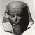  <em>Royal Bust</em>, 4th century B.C.E. Limestone, 2 5/16 x 2 3/16 x 1 1/4 in. (5.9 x 5.6 x 3.1 cm). Brooklyn Museum, Gift of Evangeline Wilbour Blashfield, Theodora Wilbour, and Victor Wilbour honoring the wishes of their mother, Charlotte Beebe Wilbour, as a memorial to their father, Charles Edwin Wilbour, 16.76. Creative Commons-BY (Photo: Brooklyn Museum, CUR.16.76_negZ_68_29A_bw.jpg)