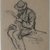 Jerome Myers (American, 1867-1940). <em>Man Reading</em>, 1907. Charcoal on paper, Sheet: 8 3/16 x 4 3/4 in. (20.8 x 12.1 cm). Brooklyn Museum, John B. Woodward Memorial Fund, 18.165.3. © artist or artist's estate (Photo: Brooklyn Museum, CUR.18.165.3.jpg)