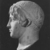 Roman. <em>Head, Apollo of the Omphalos</em>, 1st century C.E. copy of a 480 B.C.E. original. Marble, 12 5/8 × 7 7/8 × 9 1/16 in. (32 × 20 × 23 cm). Brooklyn Museum, Purchased with funds given by A. Augustus Healy and Robert B. Woodward Memorial Fund, 18.166. Creative Commons-BY (Photo: Brooklyn Museum, CUR.18.166_NegJ_print_bw.jpg)