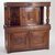 American. <em>Carved Court Cupboard</em>, 17th century. Oak, 53 1/4 x 49 1/2 x 21 in. (135.3 x 125.7 x 53.3 cm). Brooklyn Museum, Henry L. Batterman Fund, 19.158. Creative Commons-BY (Photo: Brooklyn Museum, CUR.19.158.jpg)