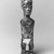 Baule. <em>Male Figure (Blolo Bian)</em>, late 19th or early 20th century. Wood, cloth, 11 3/8 x 2 1/2 x 2 3/8 in.  (28.9 x 6.4 x 6.0 cm). Brooklyn Museum, The Adolph and Esther D. Gottlieb Collection, 1989.51.43. Creative Commons-BY (Photo: Brooklyn Museum, CUR.1989.51.43_print_bw.jpg)