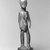 Baule. <em>Female Figure (Blolo Bla)</em>, 20th century. Wood, 18 1/8 x 3 x 4 in. Brooklyn Museum, The Adolph and Esther D. Gottlieb Collection, 1989.51.47. Creative Commons-BY (Photo: Brooklyn Museum, CUR.1989.51.47_print_bw.jpg)