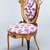 Unknown. <em>Side Chair</em>, ca. 1855-1860. Stained laminated wood, rosewood, wool upholstery, 33 3/4 x 17 1/2 x 20 in.  (85.7 x 44.5 x 50.8 cm). Brooklyn Museum, Alfred T. and Caroline S. Zoebisch Fund, 1990.197. Creative Commons-BY (Photo: Brooklyn Museum, CUR.1990.197_view1.jpg)