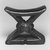 Kuba. <em>Headrest</em>, early 20th century. Wood, 4 1/4 x 5 3/4 in. (10.8 x 14.6 cm). Brooklyn Museum, Gift of Drs. Noble and Jean Endicott, 1992.136.12. Creative Commons-BY (Photo: Brooklyn Museum, CUR.1992.136.12_print_bw.jpg)