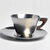Marion Anderson Noyes (American, 1907-2002). <em>Cup and Saucer</em>, 20th century. Pewter, walnut, (a) Cup: 1 7/8 x 3 1/4 x 2 9/16 x 2 9/16 in. (4.8 x 8.3 x 6.5 x 6.5 cm). Brooklyn Museum, Gift of Marion Anderson Noyes, 1992.40.13a-b. Creative Commons-BY (Photo: Brooklyn Museum, CUR.1992.40.13a-b.jpg)