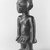 Yorùbá artist. <em>Male twin figure (Ère Ìbejì)</em>, early 20th century. Wood, metal, nails, 7 3/4 x 2 1/4 in. (19.7 x 5.7 cm). Brooklyn Museum, Gift of the David and Margery Edwards Collection, 1992.67.1. Creative Commons-BY (Photo: Brooklyn Museum, CUR.1992.67.1_print_bw.jpg)