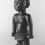 Yorùbá artist. <em>Male twin figure (Ère Ìbejì)</em>, early 20th century. Wood, glass beads, nails, 8 x 2 1/2in. (20.3 x 6.4cm). Brooklyn Museum, Gift of the David and Margery Edwards Collection, 1992.67.2. Creative Commons-BY (Photo: Brooklyn Museum, CUR.1992.67.2_print_bw.jpg)