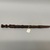Ndengese. <em>Staff</em>, 20th century. Wood, 15 5/8 x 1 1/8 x 1 1/4 in. (39.7 x 2.9 x 3.2 cm). Brooklyn Museum, Gift of Drs. Israel and Michaela Samuelly, 1992.75.1. Creative Commons-BY (Photo: Brooklyn Museum, CUR.1992.75.1_back01.jpeg)