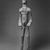 Igbo. <em>Standing Male Shrine Figure</em>, 20th century. Wood, pigment, string, organic matter, 61 1/2 x 13 1/2 x 10 in. (156.3 x 34.3 x 25.5 cm). Brooklyn Museum, Gift of Mr. and Mrs. Lee Lorenz, 1993.179.1. Creative Commons-BY (Photo: Brooklyn Museum, CUR.1993.179.1_print_threequarter_bw.jpg)